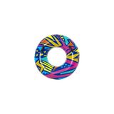 Novélune Kolluk & Simit: Desenli Tutmalı Deniz Havuz Simidi - 107 Cm, Güvenli ve Eğlenceli