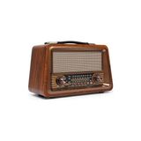 Novélune Nostaljik Radyo: Gerçek Ahşap Eskitme Radyo, Bluetooth ve USB Bağlantılı
