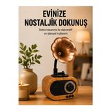 Novélune Nostaljik Radyo: Retro Tasarımlı Mini Bluetooth Radyo ve Fm Radyo: Çoklu Medya Deneyimi