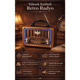Novélune Nostaljik Radyo: Yüksek Ses Kaliteli Ahşap Görünümlü Retro Bluetooth Hoparlör