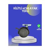 Novélune Ütü Masası ve Aksesuarı: Kilitli Tekerlekli Dolap ve Raflar Için Tekerlek - Kolay Hareketlilik
