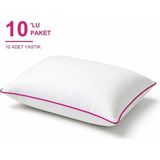 Novélune Yastık: Biyeli 10'li Paket 50X70 cm 800 gr Boncuk Silikon Dolgulu Fuşya