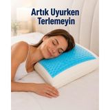 Novélune Yastık: Visco Jel Serinletici - Beyaz - 40 x 60 cm