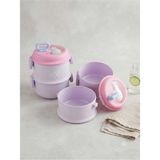 Novélune Yemek Kabı: 2 Katlı Plastik Lunch Box 660+700ML Yemek Taşıma Kutusu