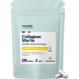 Novoma Marine Kolajen + Hyaluronik Asit & Vitamin C – Tip 1 Hidrolize Kolajen – 2 Aylık Kür, 120 Kapsül – Cilt, Saç, Tırnak ve Eklemsağlığı Için – Novoma Fransa Üretimi