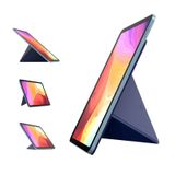 NOVOO Taşınabilir Tablet Standı Ayarlanabilir Katlanabilir iPad Tutucu 10" ve Üstü, iPad Pro 10.2"/11"/12.9", MatePad 10.1"/11", Galaxy Tab ve Yüzey Go-Koyu Mavi
