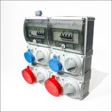 Novsen Ip55 Kombinasyon Panosu 2ad. 3x16a, 2ad. 5x32a Klitli Priz