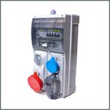 Novsen IP66 1 Adet 3x16A 1 Adet Schuko 16A 1 Adet 5x32A Kilitli Priz Kombinasyon Panosu