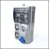 Novsen IP66 2 Adet Schuko 16A 1 Adet 3x16A Kilitli Priz Kombinasyon Panosu