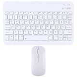 NovStrap Apple İpad Air 4/5. Nesil 10.9 inç ile Uyumlu Bluetooth Klavye Mouse Seti BEYAZ