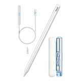 Novstrap Apple İpad Air 4/5 Nesil 10.9 İnç İle Uyumlu Dokunmatik Tablet Kalemi Avuç İçi Reddi Pencil C10a Manyetik Şarjlı Kısayol Tuşlu Bluetooth Stylus