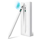 NovStrap Apple iPad Mini 5/6/7 A17 ile Uyumlu Dokunmatik Tablet Kalemi Pen DZ915 Şarj Ekranlı Avuç İçi Reddi Stylus