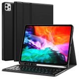 NovStrap Apple iPad Pro 11 2022 2021 2020 2 3 4 Nesil Uyumlu Bluetooth Klavyeli Kılıf Kalem Bölmeli SİYAH