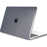 NovStrap Apple MacBook Air 13 Inç 2021 M1 Çip A2337 Uyumlu Kılıf Sert Rubber Kapak Üst ve Alt Koruma Kapağı - Siyah
