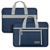 Novstrap Apple Macbook Air M1 13 Inç A2337 A1932 A2179 ile Uyumlu Oxford Kumaş Çanta Kılıf Sleeve - Lacivert
