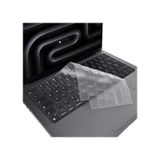 Novstrap Apple Macbook Pro 14 İnç M5 Çip A3434 İle Uyumlu Türkçe Q Klavye Koruyucu Şeffaf Kılıf Şeffaf