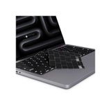 Novstrap Apple Macbook Pro 14 İnç M5 Çip A3434 İle Uyumlu Türkçe Q Klavye Koruyucu Siyah Kılıf Karışık Çok Renkli
