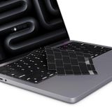 NovStrap Apple MacBook Pro 16 inç M4 A3186 A3403 ile Uyumlu Türkçe Q Klavye Koruyucu Siyah Kılıf