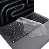 NovStrap Apple MacBook Pro 16 inç M5 Pro M5 Max A3428 A3429 ile Uyumlu Türkçe Q Şeffaf Klavye Koruyucu Kılıf