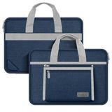 Novstrap Apple Macbook Pro M1 M2 13 Inç A2338 A2289 A2251 ile Uyumlu Oxford Kumaş Çanta Kılıf Sleeve - Lacivert