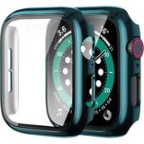 NovStrap Apple Watch Seri 7 8 9 41mm ile Uyumlu Ekran Kasa Koruyucu Kapak Kılıf 360 Tam Koruma - Yeşil
