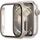 Novstrap Apple Watch Seri 7/8/9 45MM ile Uyumlu Ekran Kasa Koruyucu Kapak Kılıf 360 Tam Koruma - Starlight