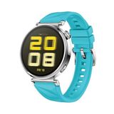 NovStrap Huawei Watch Gt4 / Gt5 / Gt6 41mm ile Uyumlu Kordon (18mm Pimli) Lansman Prizma Silikon Kayış 12-TURKUAZ