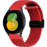 NovStrap Huawei Watch Gt6 41mm Gt4 41mm Gt5 41mm ile Uyumlu Kordon (18mm Pimli) Flexible Örgü Magnet Tokalı - (18 MM) PİMLİ - Kırmızı
