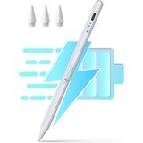 Novstrap iPad Air 4/5 Nesil 10.9" ile Uyumlu Dokunmatik Kalem Pencil DZ890 Avuç Içi Reddi 3 Adet Uç - Beyaz