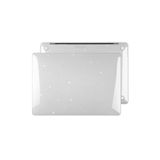 NovStrap Macbook Air 2021 13 Inç Uyumlu M1 Çipli A2337 A1932 A2179 Uyumlu Parlak Simli Kılıf Kapak
