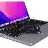 Novstrap Macbook Pro 13 Inc M1 M2 A2338 A2289 A2251 ile Uyumlu Türkçe Q Siyah Klavye Koruyucu Kılıf - Tek Ebat