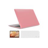 NovStrap Macbook Pro 13 Inç M1 M2 Çip A2338 Uyumlu Alt Üst Kılıf + Klavye Kılıfı + Ekran Koruyucu Film