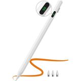 Novstrap Samsung Galaxy S6 Lite P620 P625 ile Uyumlu Dijital Ekranlı Dokunmatik Tablet Kalemi Stylus - Beyaz