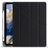 NovStrap Samsung Galaxy Tab A8 10.5 Sm-X200 X205 X207 Uyumlu Kılıf Smart Kalem Bölmeli Trifold Stand SİYAH