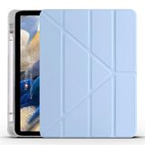 NovStrap Samsung Galaxy Tab A8 10.5 Sm-X200 X205 X207 Uyumlu Kılıf Smart Kalem Bölmeli Trifold Stand