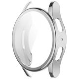 NovStrap Samsung Galaxy Watch 7 40mm ile Uyumlu Kasa ve Ekran Koruyucu TPU Yumuşak Silikon Kılıf GÜMÜŞ