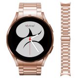 NovStrap Samsung Galaxy Watch 7 6 5 4 Fe 40-42-43-44-45-46-47 Mm ile Uyumlu Çelik Metal Kordon Boşluk Bırakmayan Pimli ROSE GOLD-PEMBE