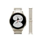 NovStrap Samsung Galaxy Watch 7 6 5 4 Fe 40-42-43-44-46-47 Mm Uyumlu Çelik Metal Kordon Boşluk Bırakmayan Pim