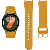 Novstrap Samsung Galaxy Watch 7 6 5 Pro 4 Fe 40 42 43 44 45 46 47 mm Uyumlu Kordon Tam Kapatan Pimli Silikon - Hardal