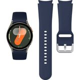 NovStrap Samsung Galaxy Watch 7 6 5 Pro 4 Fe 40 42 43 44 45 46 47 Mm Uyumlu Kordon Tam Kapatan Pimli Silikon - Lacivert