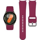 NovStrap Samsung Galaxy Watch 7 6 5 Pro 4 Fe 40 42 43 44 45 46 47 Mm Uyumlu Kordon Tam Kapatan Pimli Silikon - Mürdüm
