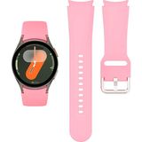 NovStrap Samsung Galaxy Watch 7 6 5 Pro 4 Fe 40 42 43 44 45 46 47 Mm Uyumlu Kordon Tam Kapatan Pimli Silikon - Pembe