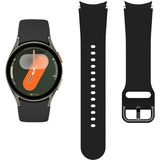 NovStrap Samsung Galaxy Watch 7 6 5 Pro 4 Fe 40 42 43 44 45 46 47 Mm Uyumlu Kordon Tam Kapatan Pimli Silikon - Siyah