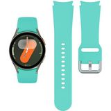 NovStrap Samsung Galaxy Watch 7 6 5 Pro 4 Fe 40 42 43 44 45 46 47 Mm Uyumlu Kordon Tam Kapatan Pimli Silikon - Turkuaz