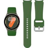Novstrap Samsung Galaxy Watch 7 6 5 Pro 4 Fe 40 42 43 44 45 46 47 mm Uyumlu Kordon Tam Kapatan Pimli Silikon - Yosun Yeşili
