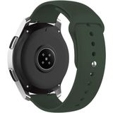 NovStrap Samsung Galaxy Watch 7 Fe 4 5 Pro 6 Classic 40 42 43 44 45 46 47 Mm Uyumlu Kordon (20 Mm) Silikon Kordon Kayış - Haki