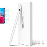 NovStrap Stylus Kalem, Apple iPad Mini 5/6 ile Uyumlu Tablet Kalemi Pencil, Avuç İçi Reddetme, Eğime Duyarlı Yazma, Kablolu Şarj, Manyetik Şarj, 3 Adet Uç