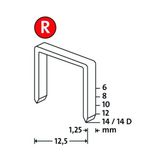 Novus R Tip 50/12Mm Yassı Zımba Teli 960 Lı Paket