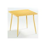 Novussi Carmen 80x80 Masa, Kare, Sarı, Plastik