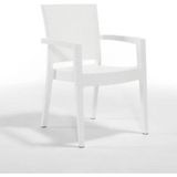Novussi Classi Rattan 90X150 Camsız 4'lü Masa Takımı - Beyaz